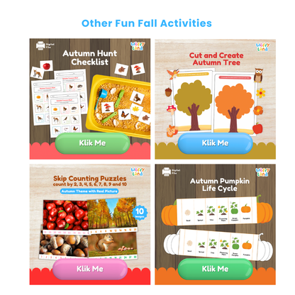 Autumn Coloring Pages - Fall Coloring Sheets for Kids - Printable Fall Activities