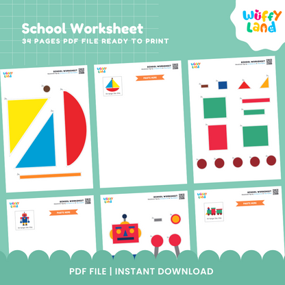 Back to School Worksheets for Kids - Educational Activities