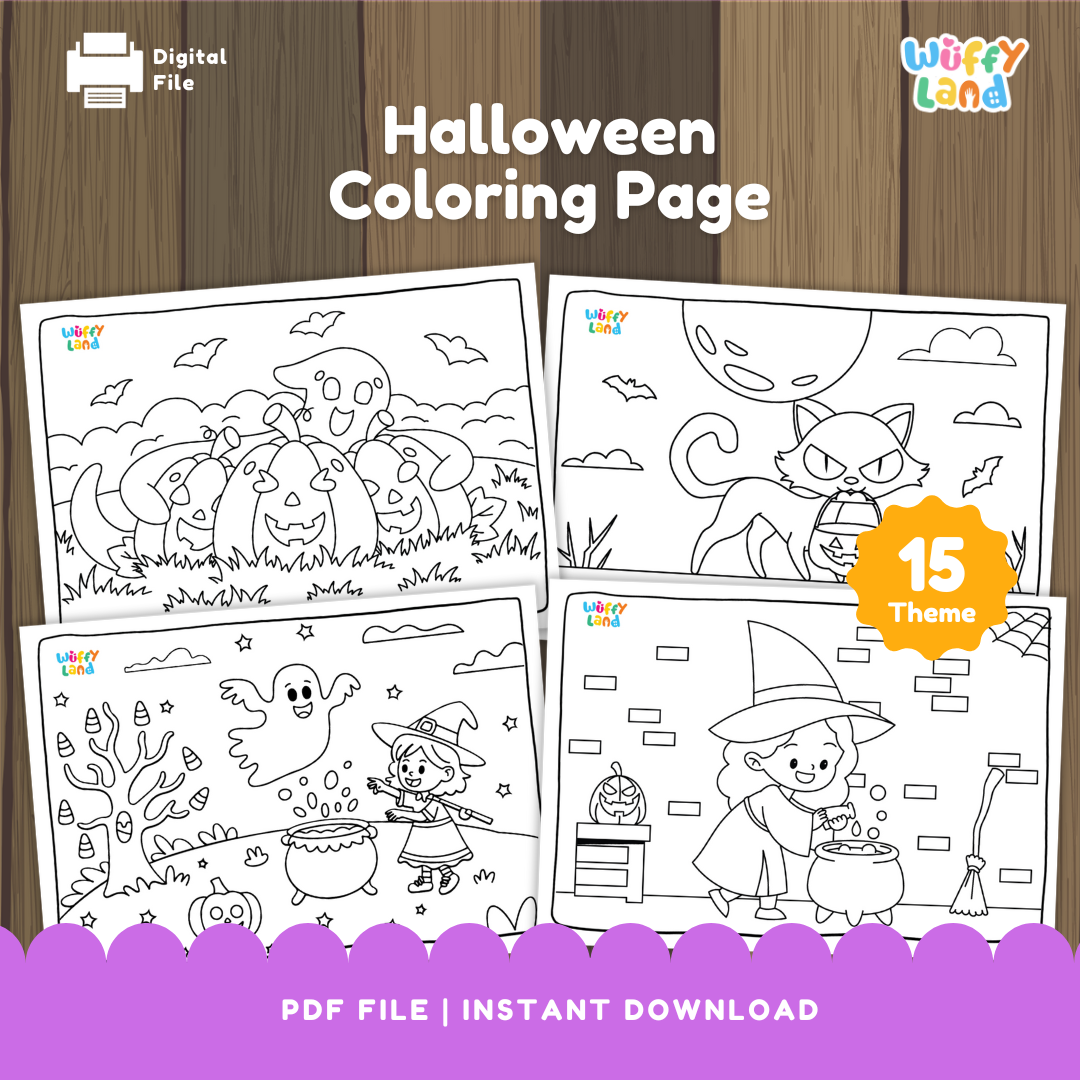 Halloween Coloring Pages Fall Activities Color Sheets September October Autumn