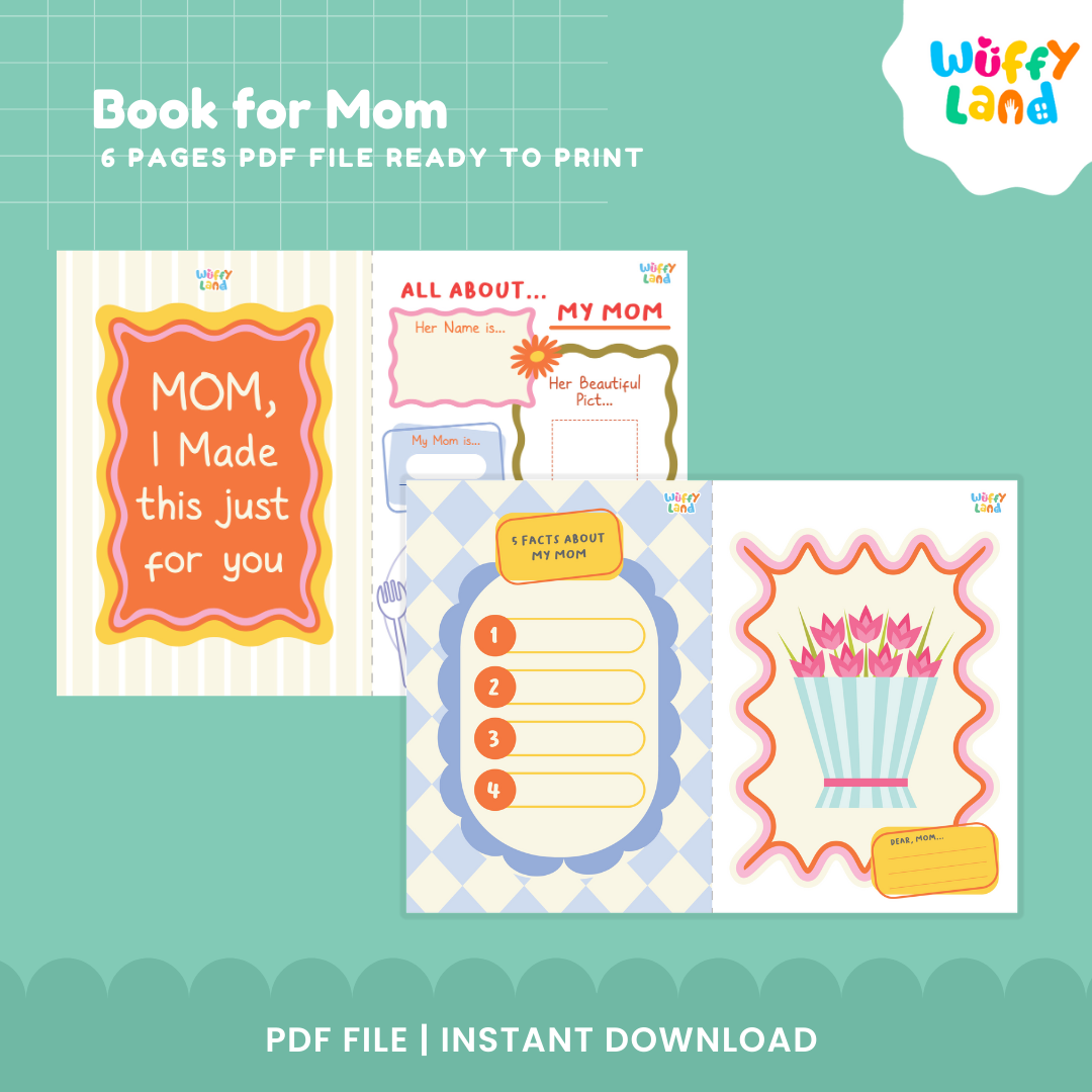 Book for Mom - Mother's Day Gift Printable - Keepsake Craft for Kids