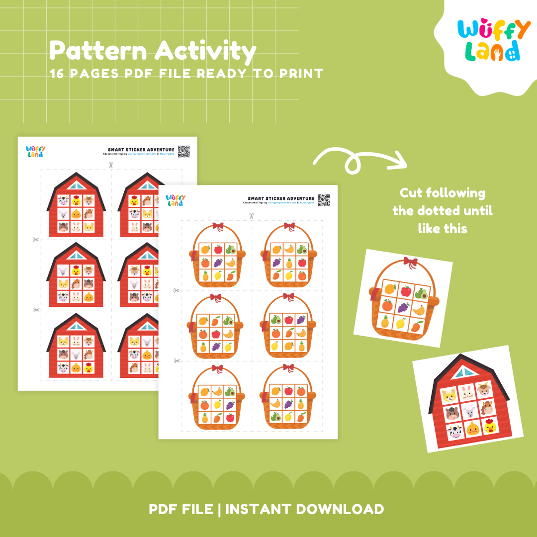 Pattern Recognition Activity for Kids – 16 Pages of Fun Learning Patterns! | PDF File | Instant Download