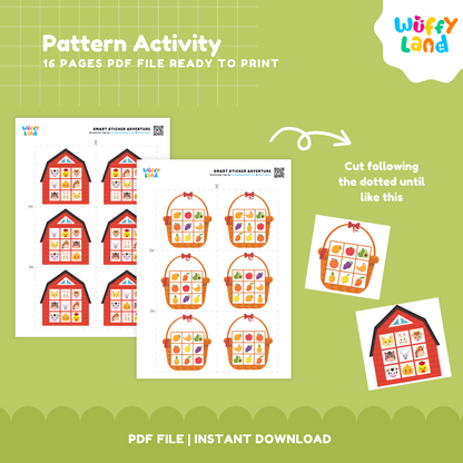 Pattern Recognition Activity for Kids – 16 Pages of Fun Learning Patterns! | PDF File | Instant Download