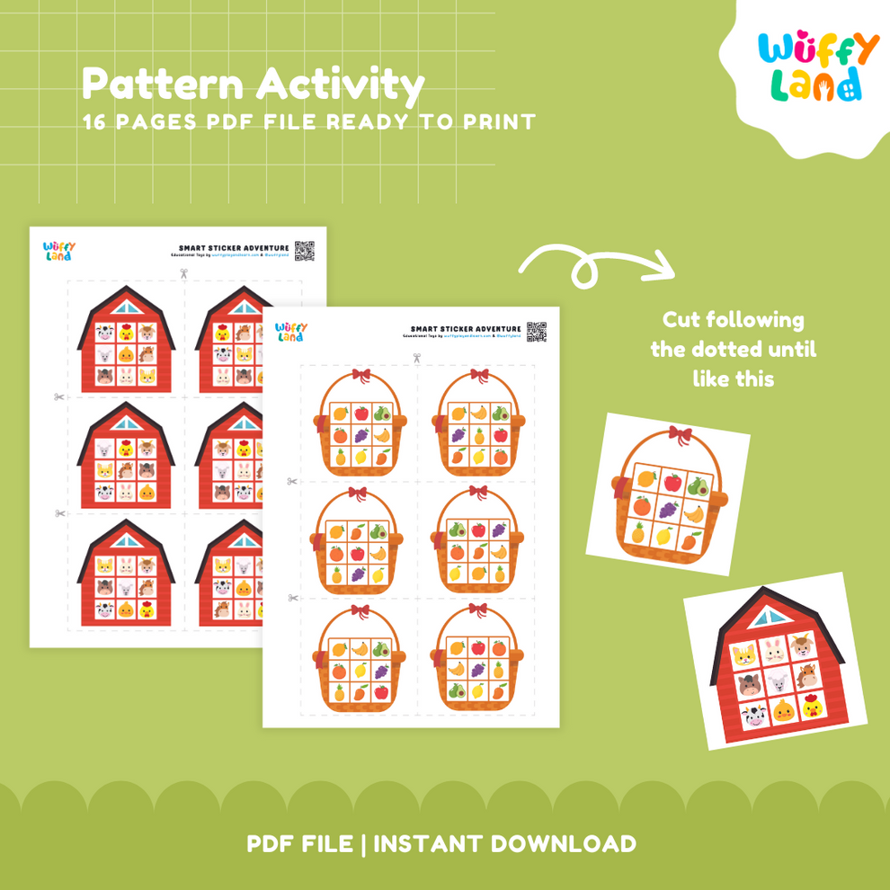 Pattern Recognition Activity for Kids – 16 Pages of Fun Learning Patte ...