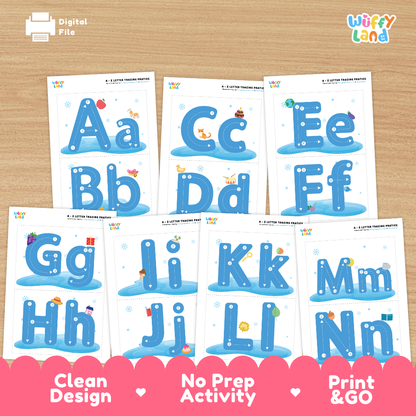 A-Z Letter Tracing Practice Worksheets
