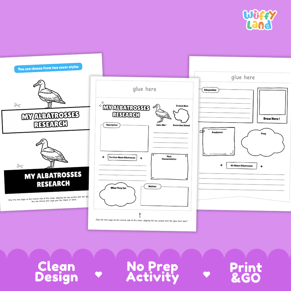 Albatrosses Science and Writing Craft Activity Worksheets