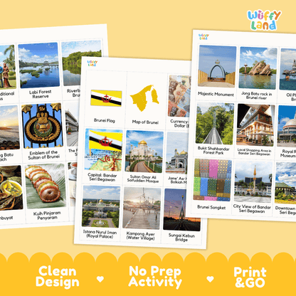 All About Brunei Flashcards Food Culture and Landmarks Printable