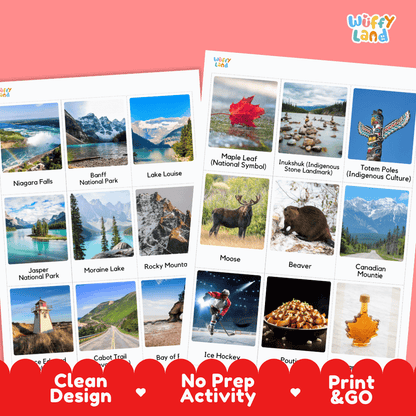 All About Canada Flashcards Food Culture and Landmarks Printable Cards