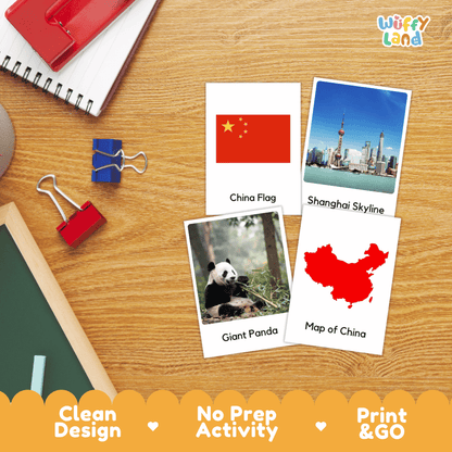 All About China Flashcards Food Culture and Landmarks Printable Cards