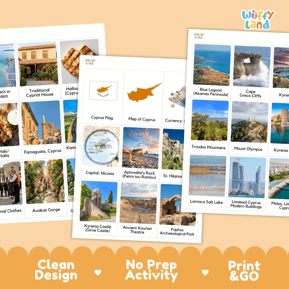 All About Cyprus Flashcards | Food, Culture, and Landmarks Geography Activity