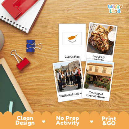 All About Cyprus Flashcards | Food, Culture, and Landmarks Geography Activity