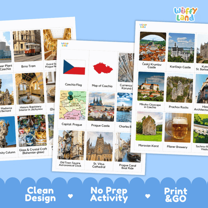 All About Czechia Flashcards Food Culture and Landmarks Printable