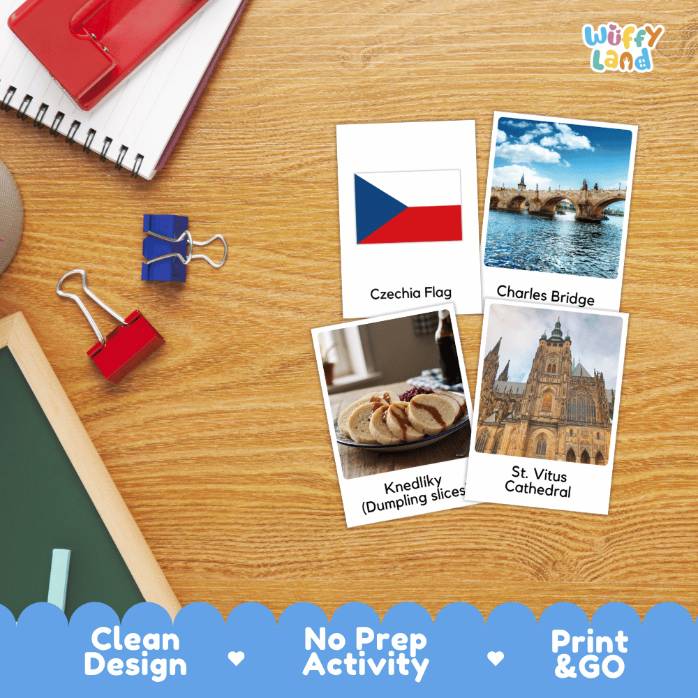 All About Czechia Flashcards Food Culture and Landmarks Printable