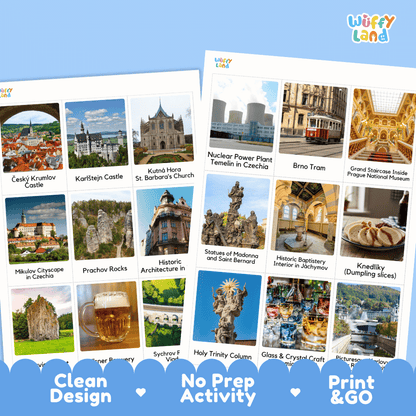 All About Czechia Flashcards Food Culture and Landmarks Printable