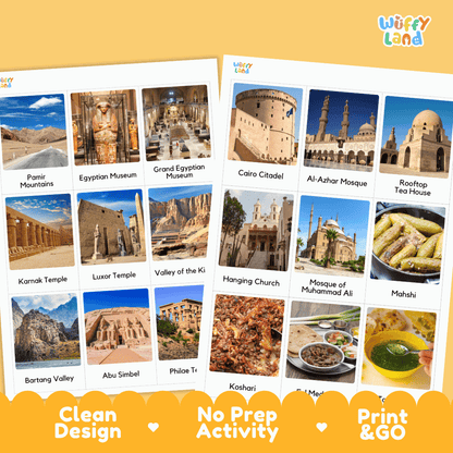 All About Egypt Flashcards - Food, Culture & Landmarks Printable Cards