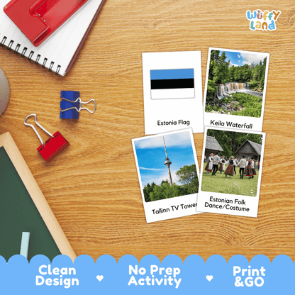 All About Estonia Flashcards Food Culture and Landmarks Printable Cards