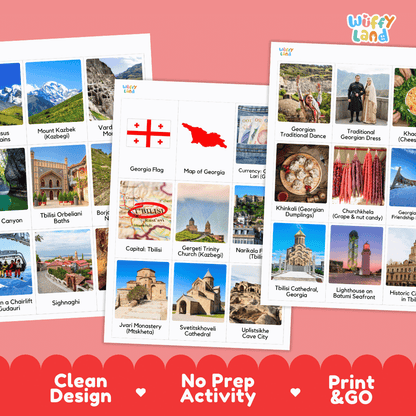 All About Georgia Flashcards | Food, Culture, and Landmarks Geography Activity