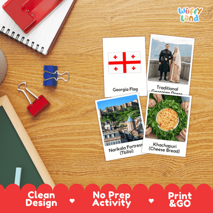 All About Georgia Flashcards | Food, Culture, and Landmarks Geography Activity