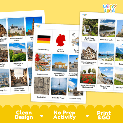 All About Germany Flashcards Food Culture and Landmarks Printable Cards
