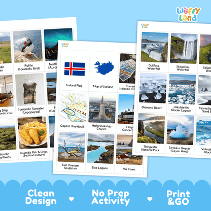 All About Iceland Flashcards Food Culture and Landmarks Printable Cards