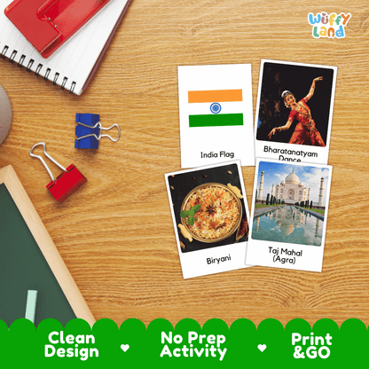 All About India Flashcards Food Culture and Landmarks Printable