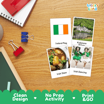 All About Ireland Flashcards Food Culture and Landmarks Printable Cards