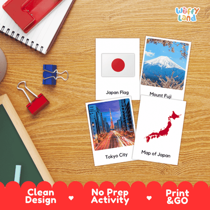 All About Japan Flashcards Food Culture and Landmarks Printable Cards