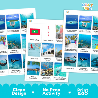 All About Maldives Flashcards Food Culture and Landmarks Printable