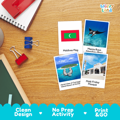 All About Maldives Flashcards Food Culture and Landmarks Printable