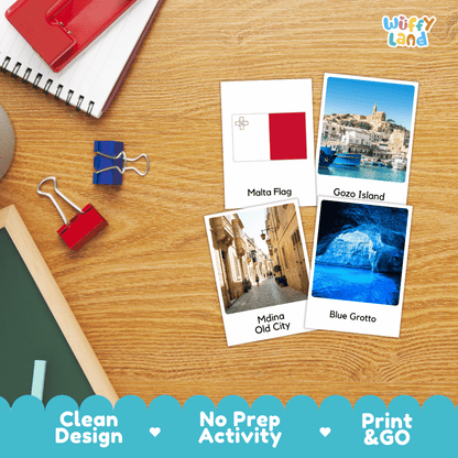 All About Malta Flashcards Food Culture and Landmarks Printable