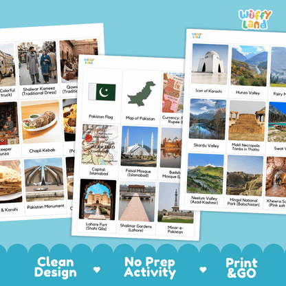 All About Pakistan Flashcards Food Culture and Landmarks Printable