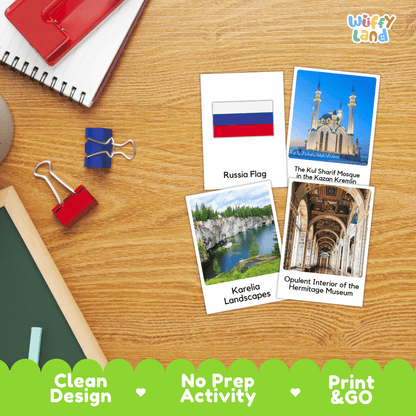 All About Russia Flashcards Food Culture and Landmarks Printable