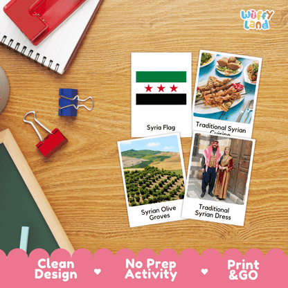 All About Syria Flashcards | Food, Culture, and Landmarks Geography Activity