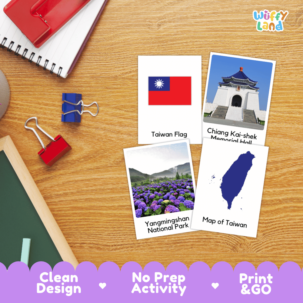 All About Taiwan Flashcards Food Culture and Landmarks Printable Cards