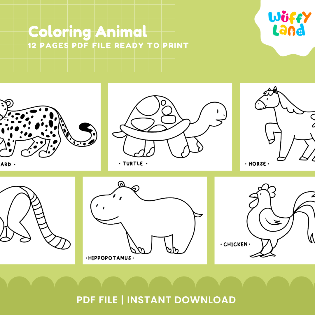 Animal Coloring Pages – Fun Printable for Kids