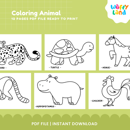 Animal Coloring Pages – Fun Printable for Kids