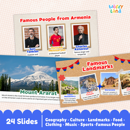 Armenia Country Study Kid Friendly Geography & Culture PDF Slides