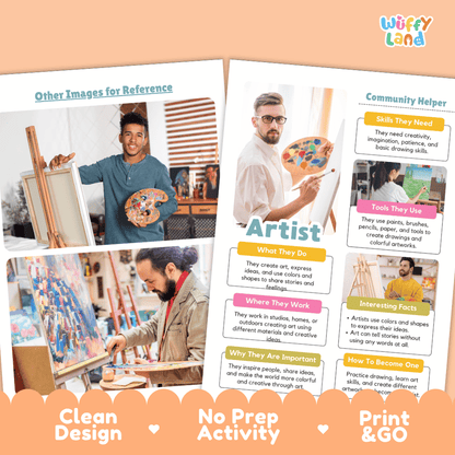 Print and go digital PDF writing worksheets with clean design layout, researcher name line, and zero prep classroom format