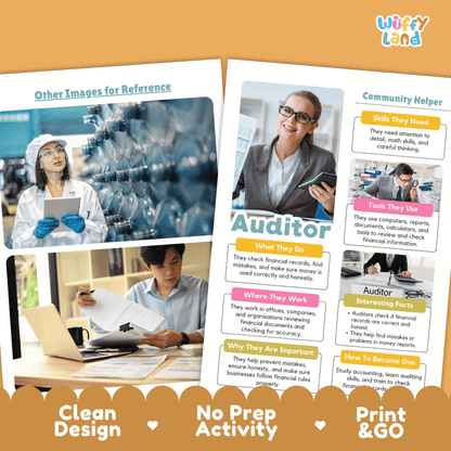 Auditor Community Helper Research Pages and Worksheets