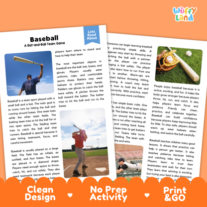 Basketball Sports Reading Passages and Comprehension Questions Worksheets