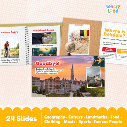 Belgium Country Study Kid Friendly Geography & Culture PDF Slides