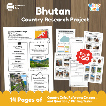 Bhutan Country Research Project | Geography, Culture, Landmarks & Social Studies