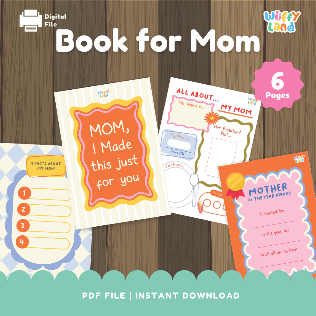 Book for Mom - Mother's Day Gift Printable - Keepsake Craft for Kids