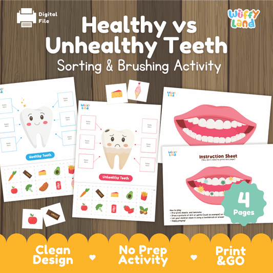 Brushing Teeth Activity – Dental Health Printable Game