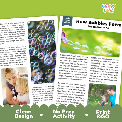 Complete teacher answer key worksheet providing detailed model responses for bubble comprehension questions