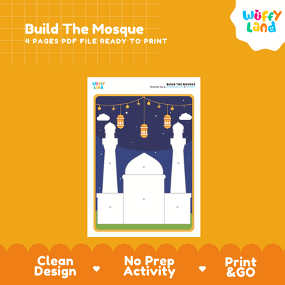 Build a Mosque Craft Printable Activity Worksheets