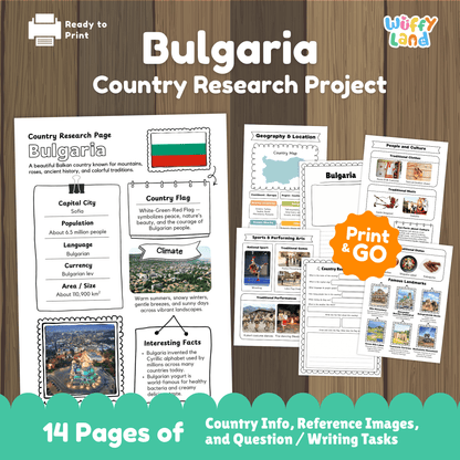 Bulgaria Country Research Project | Europe Geography Activity & Report