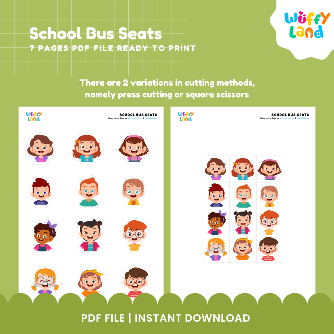 Clipboard reference sheets showing numbered student passenger lists for early visual discrimination matching 📋👧