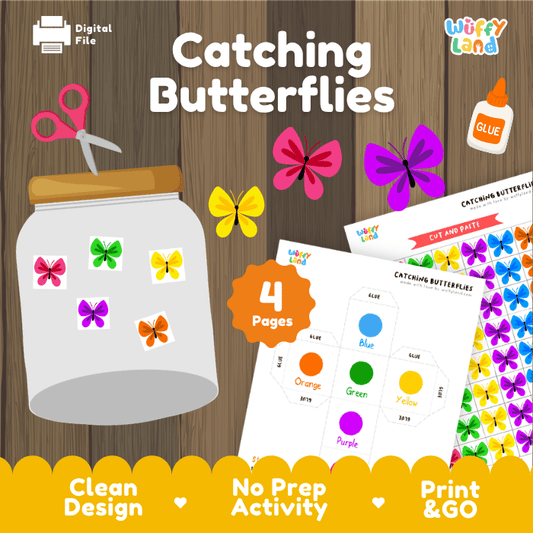 Butterfly Catching Game – Color Matching Activity for Kids