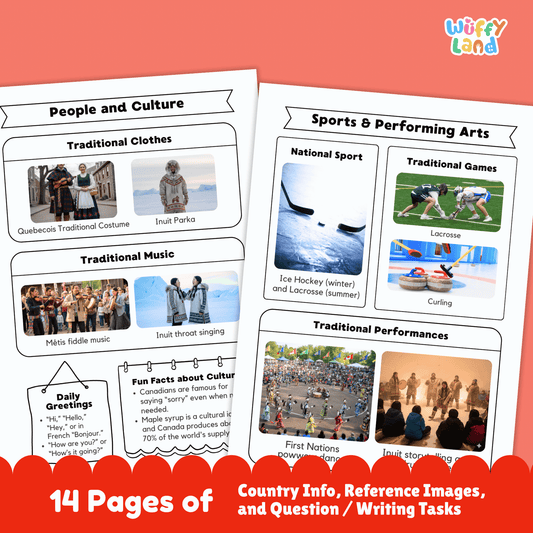 CANADA Country Research Project | Printable Geography Worksheets Social Studies