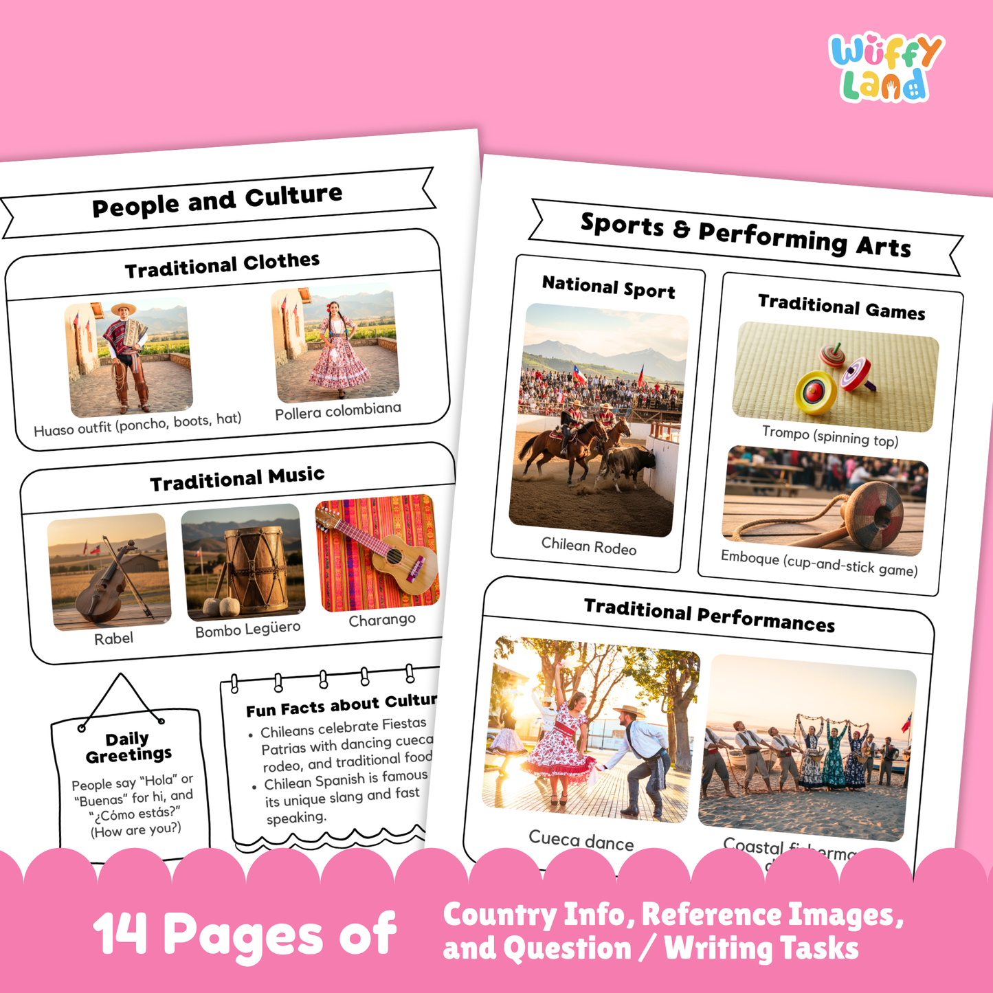 CHILE Country Research Project | Printable Geography Worksheets Social Studies